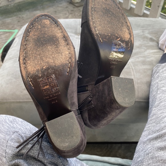 Rag & Bone Grey Suede Boots - Picture 5 of 5